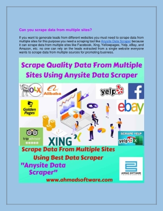 Anysite Data Scraper