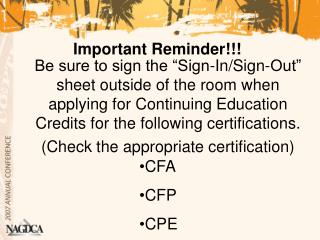 CFA CFP CPE