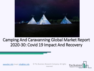 2020 Impact Of Covid-19 On The Camping And Caravanning Market Growth And Trends