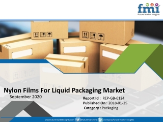 FMI Updates Nylon films for liquid packaging Market Forecast and Analysis as Corona Virus Outbreak Disturbs Investment P