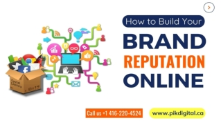 How to Build Your Brand Reputation Online?