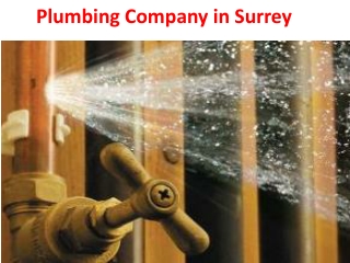 Plumbing Company in Surrey