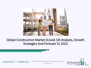 Construction Market 2020 Analysis By Opportunities, Growth And Scope