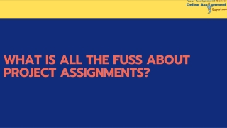 Why do you need Online Assignment Expert’s Assignment Services?
