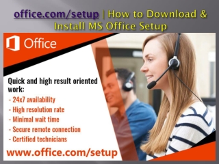 office.com/setup | How to Download & Install MS Office Setup