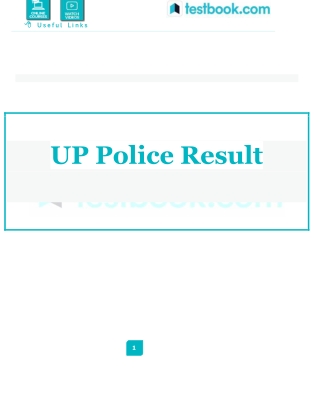 UP Police Result