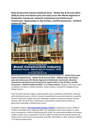 Brazil Construction Industry Research Report Forecast 2024