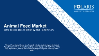 Animal Feed Market Size Worth $337.79 Billion by 2026 | CAGR: 4.7%