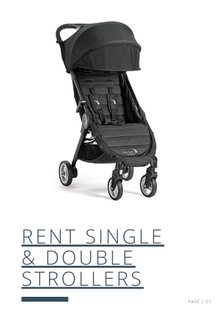 Rent High Quality Double & Single Stroller- Babies GetAway