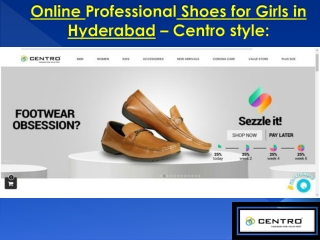 Online Professional Shoes for Girls in Hyderabad – Centro style: