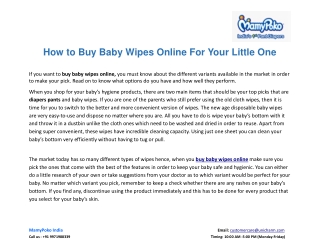 How to Buy Baby Wipes Online For Your Little One