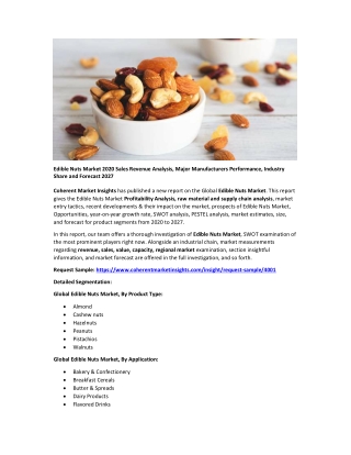 Edible Nuts Market