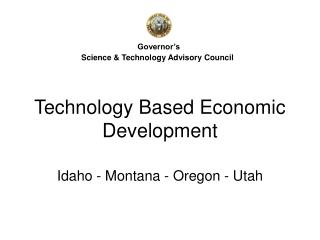 Technology Based Economic Development