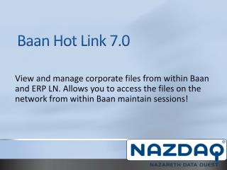 Baan Hot Link 7.0