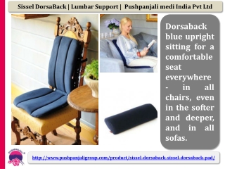 Sissel DorsaBack | Lumbar Support |  Pushpanjali medi India Pvt Ltd