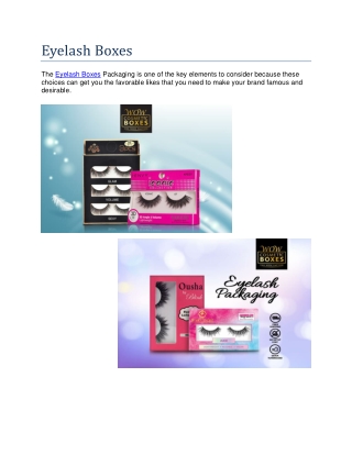 Eyelash Boxes