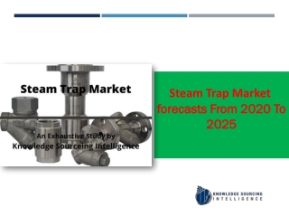 Steam Trap Market to grow at a CAGR of 4.86% (2019 -2024)