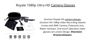 Royale 1080p Ultra HD Camera Glasses