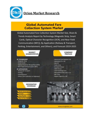 Global Automated Fare Collection System Market Size, Competitive Analysis, Share, Forecast- 2019-2025