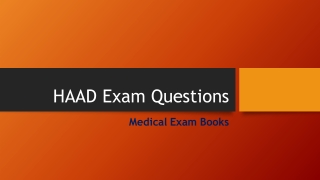 HAAD exam book-medical