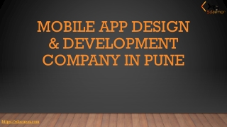 Mobile App Design & Development Company in Pune