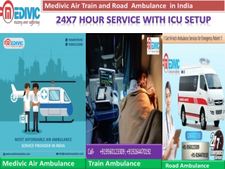 Get Best and Low Cost Medivic Road Ambulance in Patna