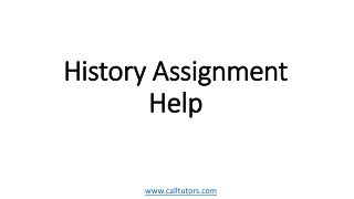 History Assignment Help