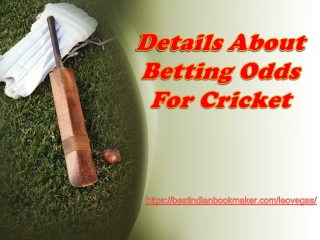 Betting Odds For Cricket