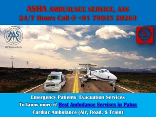 Make your Patients' Medical Journey with Ambulance Service in Patna | ASHA