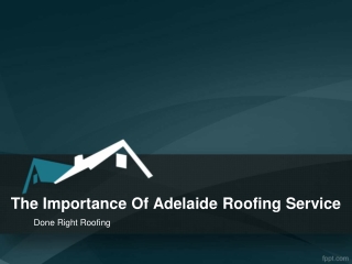 The Importance Of Adelaide Roofing Service