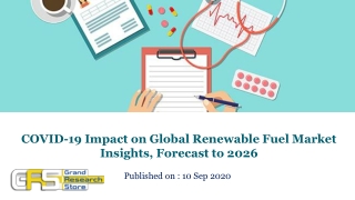 COVID-19 Impact on Global Renewable Fuel Market Insights, Forecast to 2026