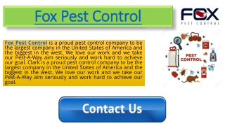 Fox Pest Control