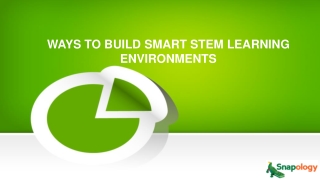 WAYS TO BUILD SMART STEM LEARNING ENVIRONMENTS