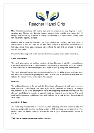 Reacher Handi Grip