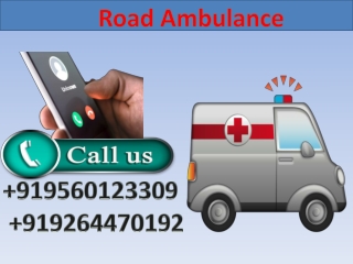 Take Road Ambulance Service in Vasant Vihar and Mayur Vihar at Low Price