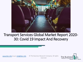 Transportation Services Market, Industry Trends, Revenue Growth, Key Players Till 2030