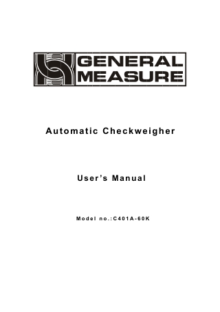 Checkweigher