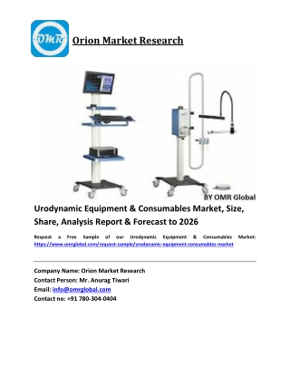 Urodynamic Equipment & Consumables Market Size, Industry Trends, Share and Forecast 2019-2025