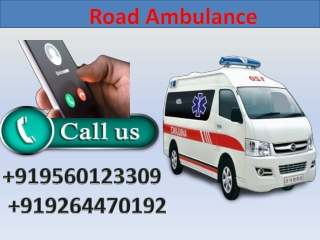 Get Medivic Road Ambulance Service in Janakpuri and Kapashera with Medical Team