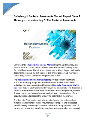 Bacterial Pneumonia market research report