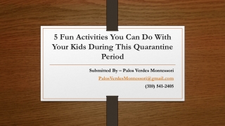 5 Fun Activities You Can Do With Your Kids during This Quarantine Period