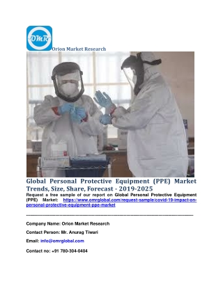 Global Personal Protective Equipment (PPE) Market Trends, Size, Share, Forecast - 2019-2025