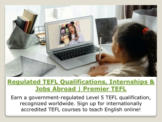 Teaching English Online | Premier TEFL