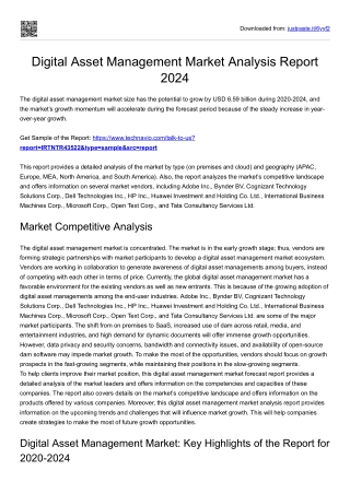 Digital Asset Management Market Technological Research 2024