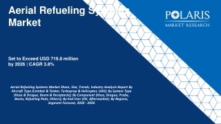 Aerial Refueling Systems Market Size Worth $719.8 Million By 2026 | CAGR: 3.8%