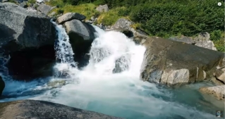 4k waterfall (white noise waterfall)