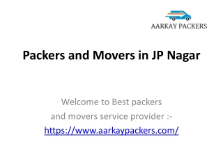 Aarkay Packers and Movers JP Nagar, Bangalore