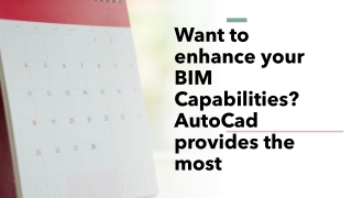 Want to enhance your BIM Capabilities? AutoCad provides the most