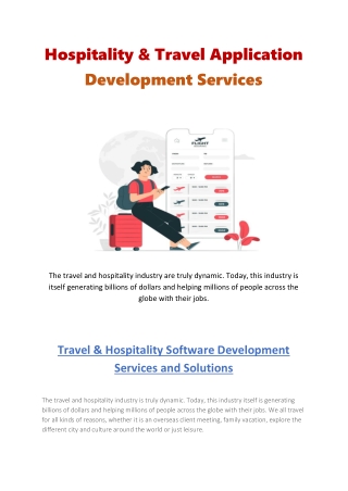 Travel and Hospitality App Development Company in USA - Technosip