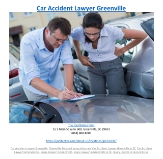 Car Accident Lawyer Greenville